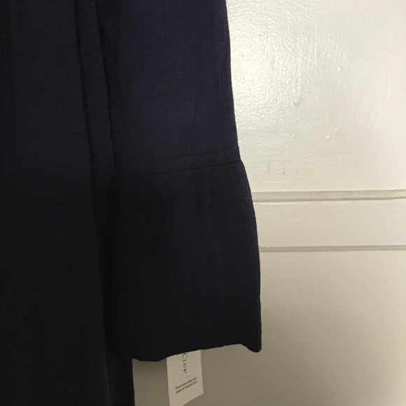 CHARTER CLUB Womens Navy Open Cardigan - Picture 2 of 2